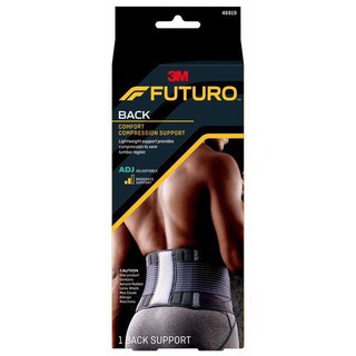 Futuro Back Support พยุงหลังสีดำ ฟูทูโร่ รุ่นปรับกระชับสีดำ 81-122 ซม 46819