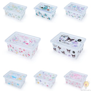 กล่องใสพร้อมฝาปิด Size S มีทั้งหมด 8 ลาย Sanrio