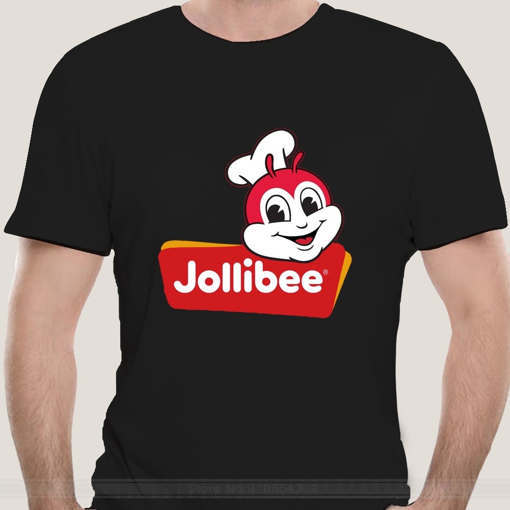 Punk Rock Tee Jollibee Ro Cool เสื้อยืดแขนสั้นแฟชั่นผู้ชาย