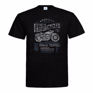 เสื้อยืดลําลอง ผ้าฝ้าย 100% แขนสั้น พิมพ์ลาย Motorrad Oldtimer สไตล์วินเทจ แฟชั่นฤดูร้อน