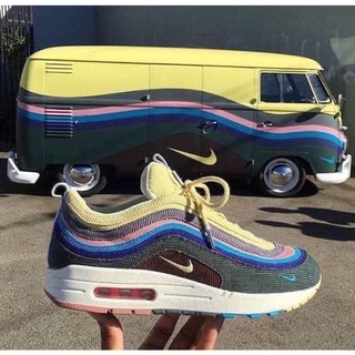 🌈Nike Air max 1/97 Corduroy Rainbow Joint Nike Limited รองเท้า AJ4219-400✅