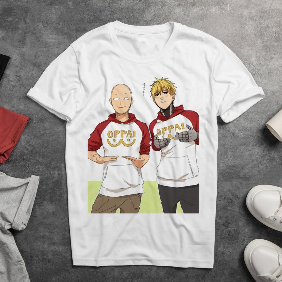 [สังเคราะห์] One PUNCH MAN] เสื้อเชิ้ตคุณภาพสูงสําหรับผู้ชายและผู้หญิงขนาดเต็ม