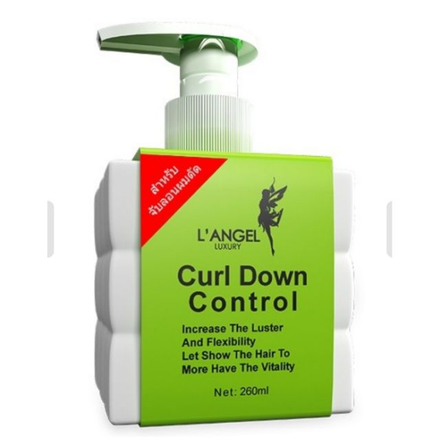L'angle curl down control แอลแองเจิล เคิร์ลดาว์นคอนโทรล ครีมจับลอนผมดัดแอลแองเจิล 260 ml