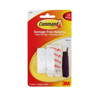 🚚พร้อมส่ง!! 💨 ขอแขวนเทปกาว 3M COMMAND XA004197316 แพ็ค 2 ชิ้น อุปกรณ์ปรับปรุงบ้านอื่นๆ อุปกรณ์ปรับปรุงบ้าน เครื่องใช้ในบ