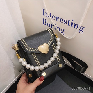 พร้อมส่งmiss bag fashion  กระเป๋าถือพร้อมสายสะพายกระเป๋ามุกมาใหม่ รุ่น ZZ526700 xtth