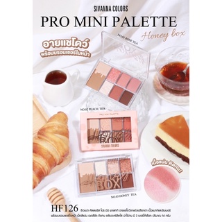 HF126 Pro Mini Paletteซีเวนน่า คัลเลอร์ส โปร มินิ พาเลทท์ อายแชโดว์ตกแต่งเปลือกตา เนื้อแมทท์และซิมเมอร์…