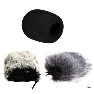 iwo  Artifical Fur Windscreen Cover Microphone Windproof Windshield Filter Foam For Audio- Technica ATR2500 AT2020 AT2035 AT2020 AT2050