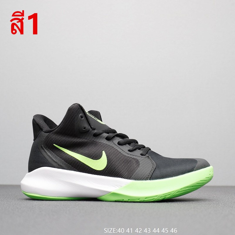 รองเท้ากีฬาบาสเก็ตบอล Nike / Precision III  รองเท้าผูกเชือกต่ำสุดระบายอากาศได้! JHD613 | Shopee Thailand