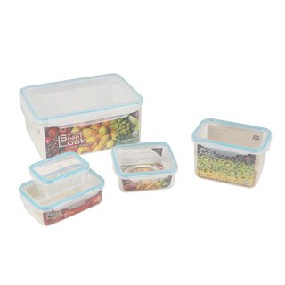 ชุดกล่องอาหาร SN SNAP LOCK 305/10 10ชิ้น/ชุด ที่ใส่อาหาร Kitchen Food Containers