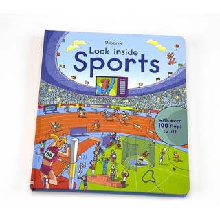 Usborne Look Inside Sports หนังสือบอร์ดบุ๊คพร้อมลูกเล่น