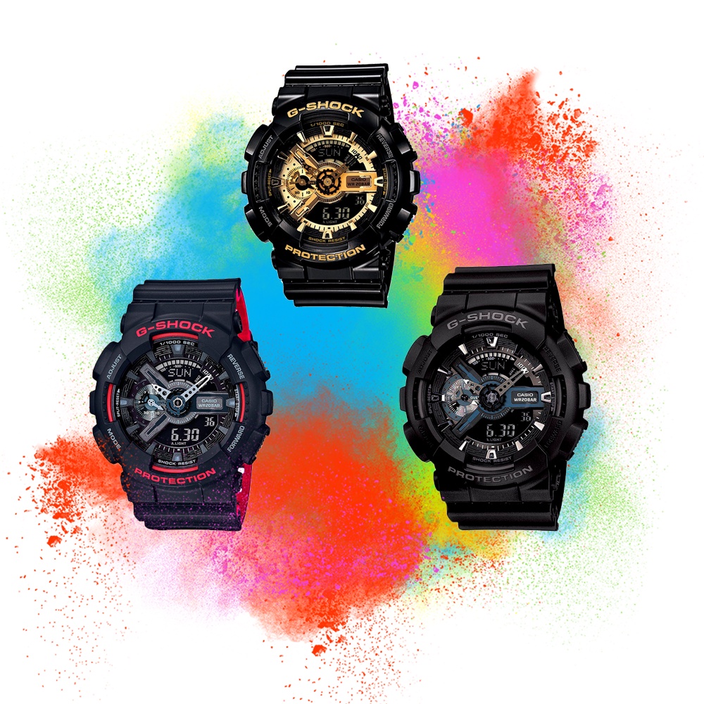 (ของแท้ 100%) นาฬิกา Casio gshock นาฬิกาคาสิโอนาฬิกา G-Shock ของแท้นาฬิกาผู้ชาย Casio GA-110 ของแท้ป