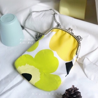 Pikpak bag ( สี lemon🍋) #marimekkofabric