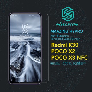 Nillkin H+ Pro สําหรับ Poco X5 Pro / X5 / X3 GT / X3 Pro / X3 NFC / Poco X2 กระจกนิรภัย ป้องกันหน้าจอ ป้องกันลายนิ้วมือ