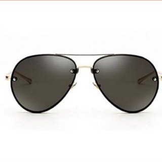 แว่นกันแดด GAMT Vintage Clear Aviator Sunglasses,Mirrored Lens Designer Women Sunglasses Grey.