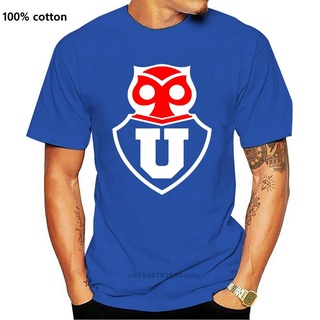 เสื้อยืดสีขาวเสื้อยืดคอกลม ผ้าฝ้าย พิมพ์ลายฟุตบอล Universidad De Chile Santiago Futbol Soccerite Camiseta La U สไตล์คลาส