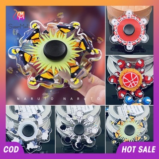 Sm [Ready Stock] ของเล่น Fidget Spinner Hand Spinners เรืองแสงลายการ์ตูนนารูโตะสําหรับเด็กผู้ใหญ่เล่นคลายเครียด