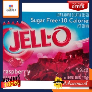 (แพ็ค3)Jell-o Raspberry Sugar Free 17g/เจลล์-โอ ราสเบอร์รี่ ชูการ์ ฟรี 17g(Pack 3) Jell-o Raspberry Sugar Free 17g/Jell-