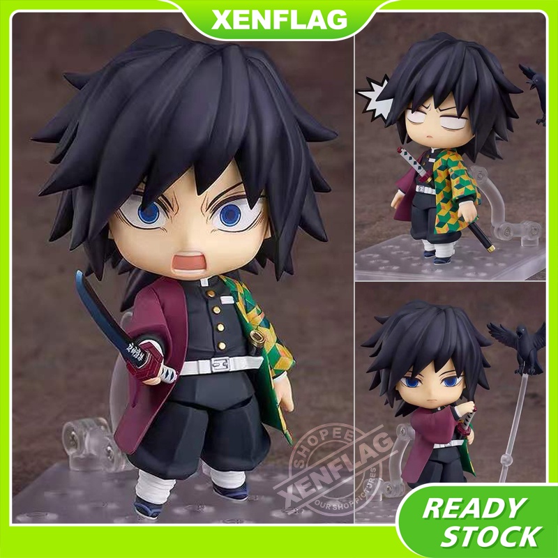 Nendoroid Demon Slayer 1408 Tomioka Giyuu Action Figure Pvc คอลเลกชันชุดของขวัญ 10 ซม.