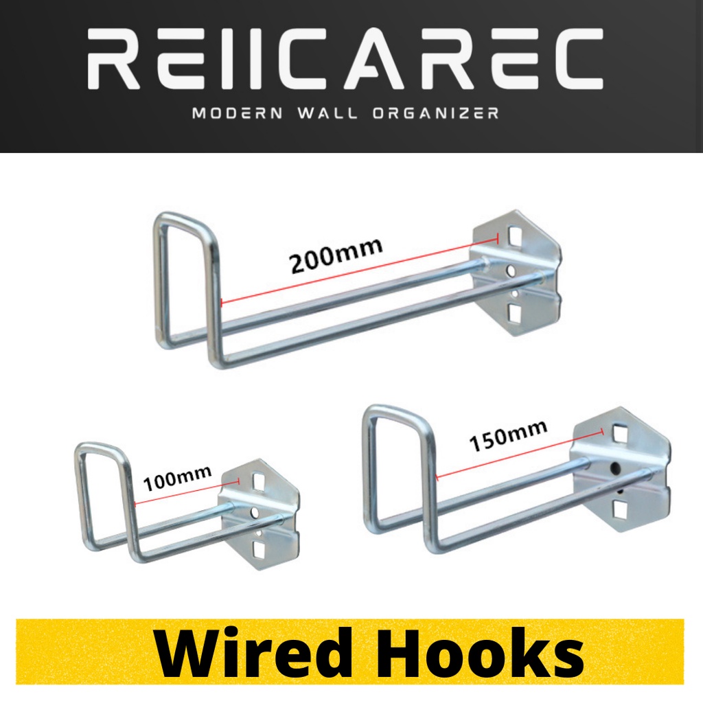 เหล็ก Pegboard ตะขอสารพันรูสี่เหลี่ยม