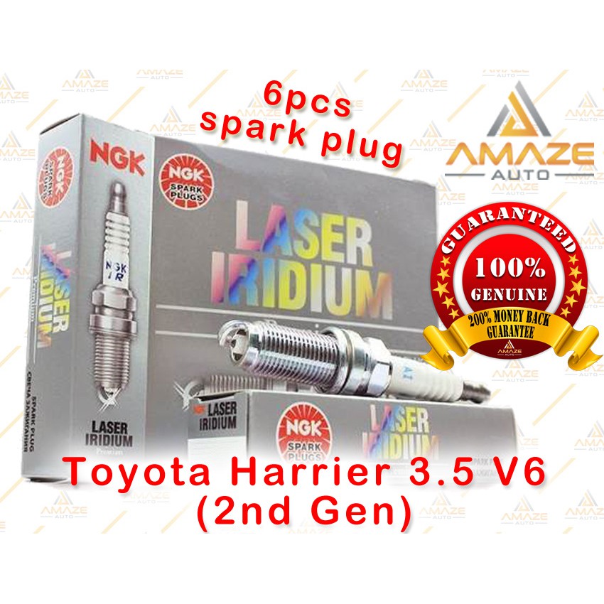 หัวเทียน NGK Laser Iridium สําหรับ Toyota Harrier 3.5 V6 (2nd Gen)
