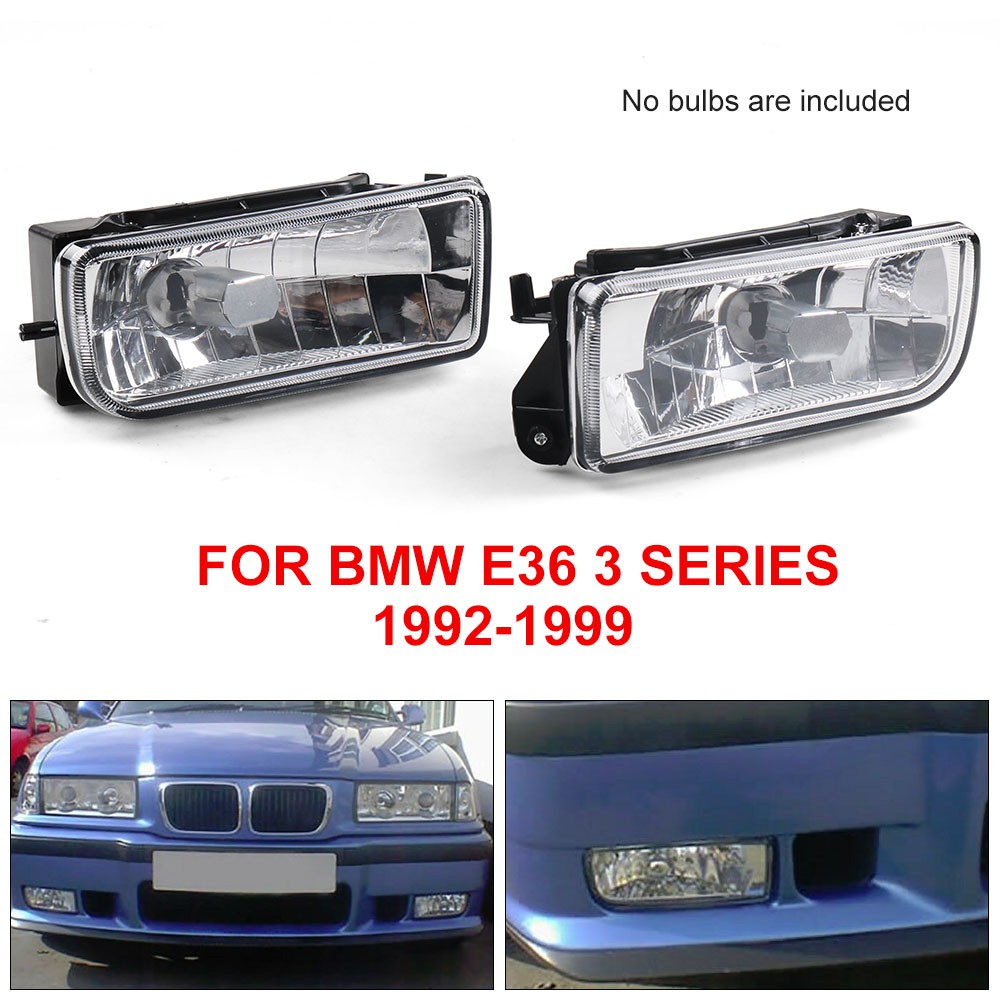 เลนส์ไฟตัดหมอกคริสตัลใส ด้านหน้า ฝั่งซ้าย และขวา สําหรับ BMW 92-98 E36 3 Series 2/4D 63178357389 63178357390 ราคา ถูกที่สุด ดีลบีเคเค แกลเลอรีภาพที่ 2
