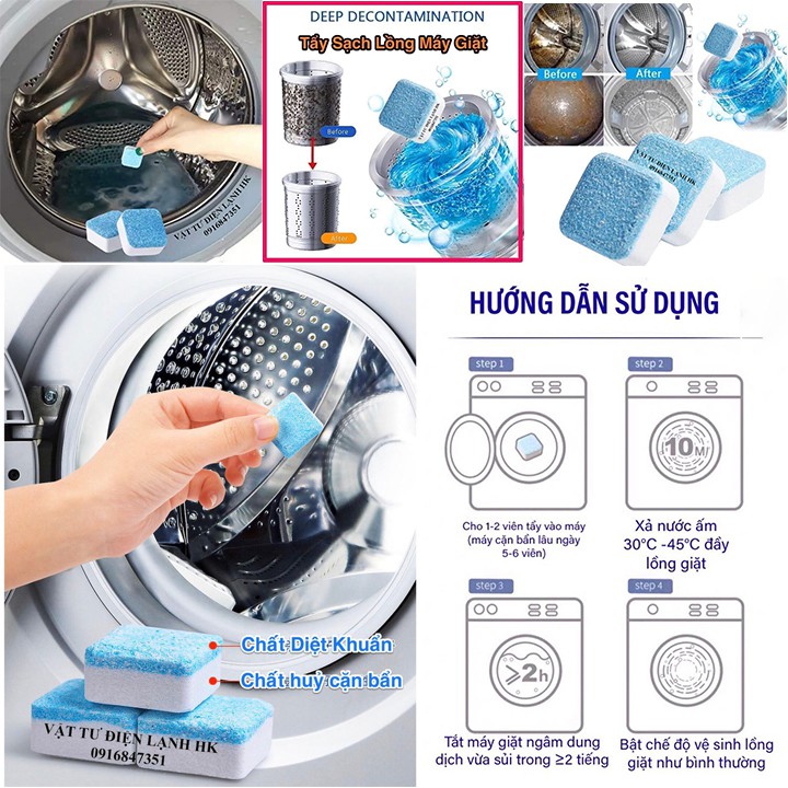 Combo Washing Machine Drum Cleaner - ฆ ่ าแบคทีเรียและผงซักฟอกฝาก VS MG Tub