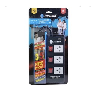 TOSHINO ปลั๊กไฟ3600Wรุ่น TIS315USB-3M,5M