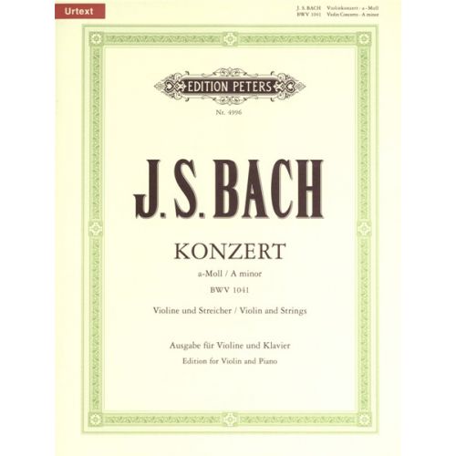 BACH JOHANN SEBASTIAN - CONCERTO A MINOR BWV1041 BK&CD(Q4996)
