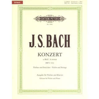 BACH JOHANN SEBASTIAN - CONCERTO A MINOR BWV1041 BK&amp;CD(Q4996)