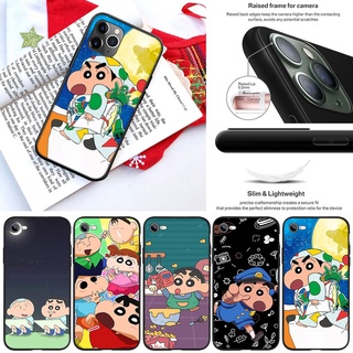 เคสโทรศัพท์มือถือ ลายการ์ตูนชินจังน่ารัก สําหรับ iPhone 5 5S 6 6S 7 8 11 Pro Max Plus SE XR IJ49