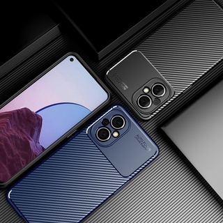 เคส OPPO Reno7 Z 5G เคสโทรศัพท์กันกระแทก Armor Carbon Fiber TPU Soft Silicone Phone Case OPPO Reno 7Z Reno7Z 5G Cover