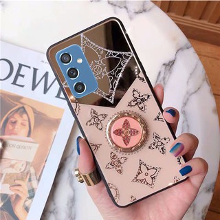 จัดส่งฟรี COD เคส Samsung Galaxy M52 5G M32 A52s A52 A72 A32 4G A22 5G S21 Ultra S21+ S20 FE S20+ 2021 Casing Ins Luxury Fashion Diamond Clover Acrylic Casing 3D Ring Bracket Stand Holder เคสโทรศัพท์ SamsungM52 SamsungA52s