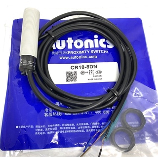 เซ็นเซอร์ CR18-8DN Autonics Capacitive Proximity sensor Size M18 3สาย ชนิดNPN-NO ไฟเลี้ยง12-24VDC ระยะตรวจจับ8mm