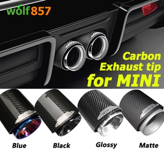 ปลายท่อไอเสีย คาร์บอนไฟเบอร์ JCW สําหรับ Mini Cooper F54 F55 F56 F57 F60 R55 R56 R57 R58 Cooper S 1 ชิ้น