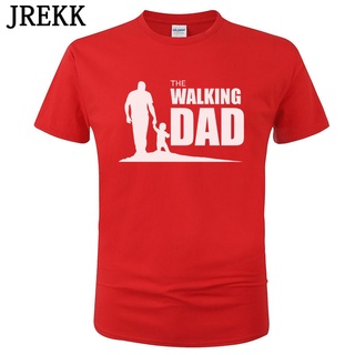 เสื้อยืดแขนสั้นลําลอง พิมพ์ลาย The Walking Dad Party สําหรับผู้ชาย C81S-5XL