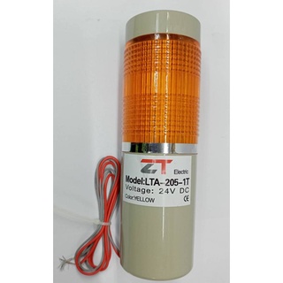 LTA-205-1T LED สีเหลือง 1ชั้น Tower light 24V ไฟติดค้าง ไฟเตอร์สถานะเครื่องจักร ทาวเวอร์ไลท์ ทาวเวอร์แลมป์ LTA-205-1T