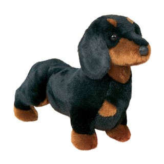 Douglas Spats Black &amp; Tan Dachshund - ตุ๊กตานิ่มสุนัขพันธุ์ดัชชุน สีดำน้ำตาล สแป็ทส์ ขนาดยาว 13 นิ้ว