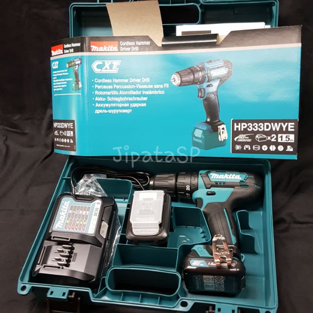 สว่านชาร์จกระแทกได้แบตเตอรี่ MAKITA รุ่น Top HP333DWYE