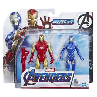 HASBRO AVENGERS Endgame Iron Man and Marvel’s Rescue Figure ฮาสโบร อเวนเจอร์ หุ่นโมเดลฟิกเกอร์ ไอรอนแมน และ เรสคิว 6นิ้ว