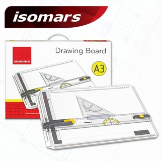 กระดานเขียนแบบ A3 ชุดกระดานเขียนแบบ Isomars Drawing Board Matrix A3 [S24]