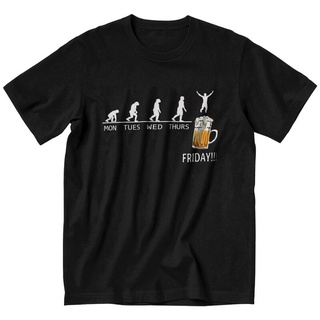 [S-5XL] เสื้อยืดแขนสั้น พิมพ์ลาย Mon Tues Wed Thurs Friday Beer Days สําหรับผู้ชาย 196514