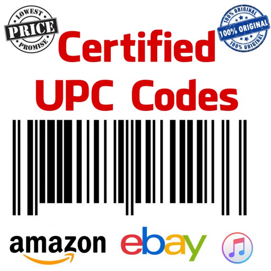200 UPC // EAN Numbers Barcodes Certified GS1 For Amazon Ebay บาร์โค้ด