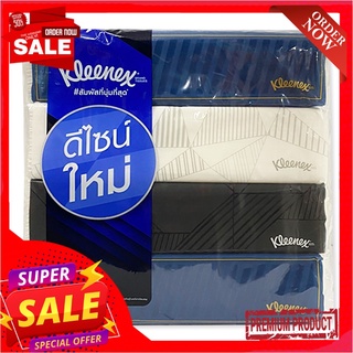 คลีเน็กซ์ บียู ซอฟท์บ๊อกซ์ กระดาษเช็ดหน้า 115 แผ่น x 4 ห่อKleenex Be U Soft Box Facial Tissue 115 Sheets x 4 Packs