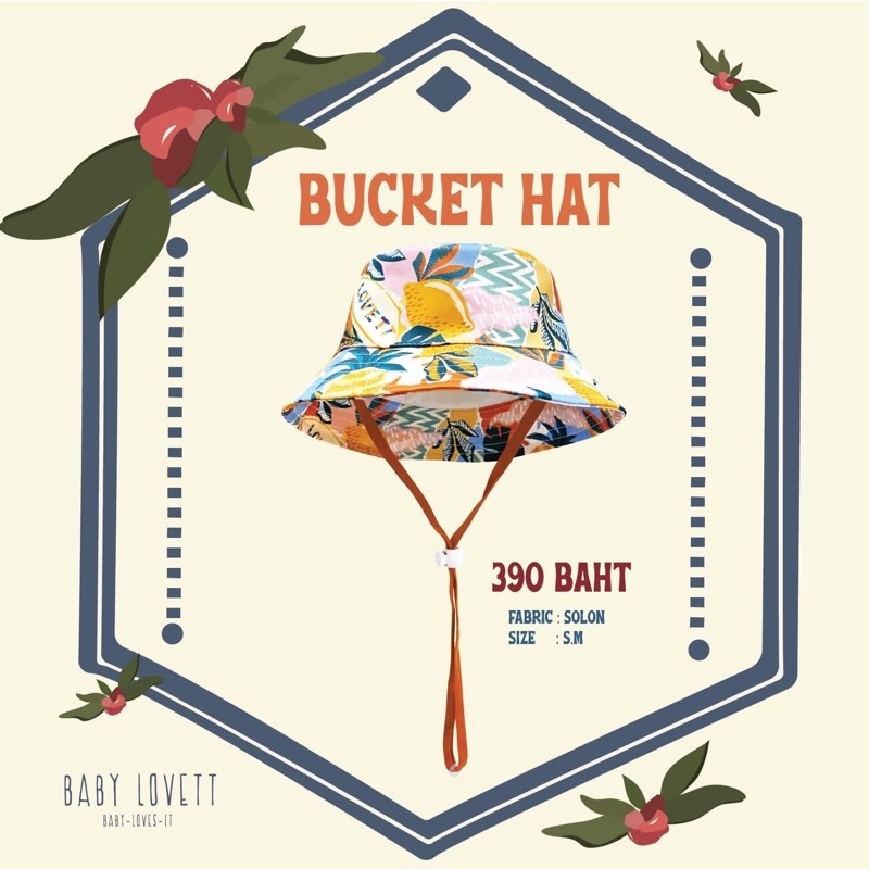 พร้อมส่ง NEW : Babylovett Malibu Collection : Bucket Hat : M
