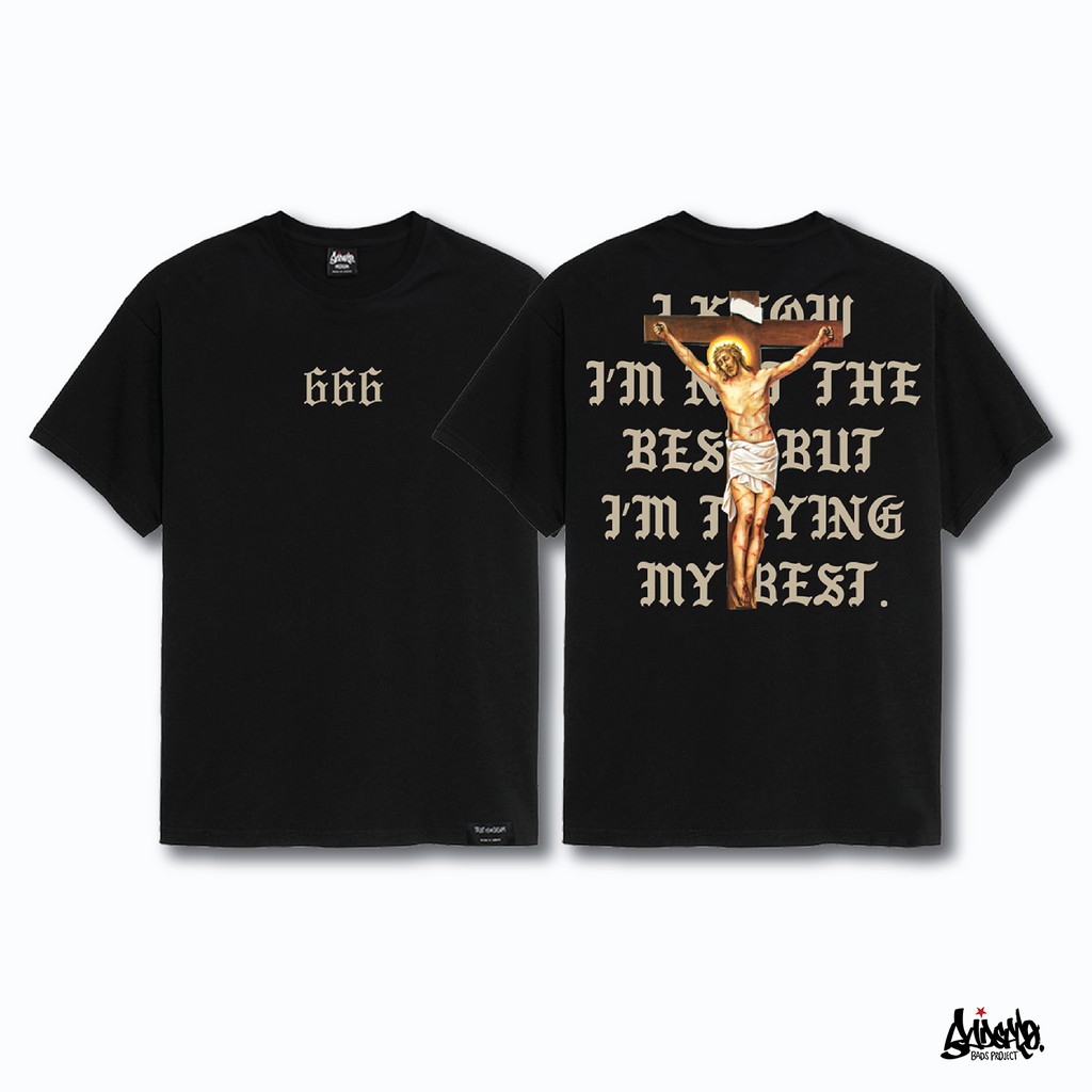 ผลิตภัณฑ์ใหม่👕🔥 7.7 SALE 🔥 ® เสื้อยืด Oversize รุ่น 666 สีดำ ( ลิขสิทธิ์แท้ ) เสื้อตัวใหญ่ ชาย แขนสั