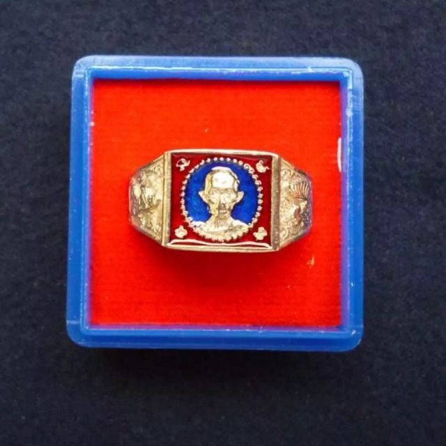 แหวนหลวงพ่อรวย รุ่นรวยทันใจ ไตรมาส59"สีเงิน"(สามารถเลือกขนาดแหวนได้)