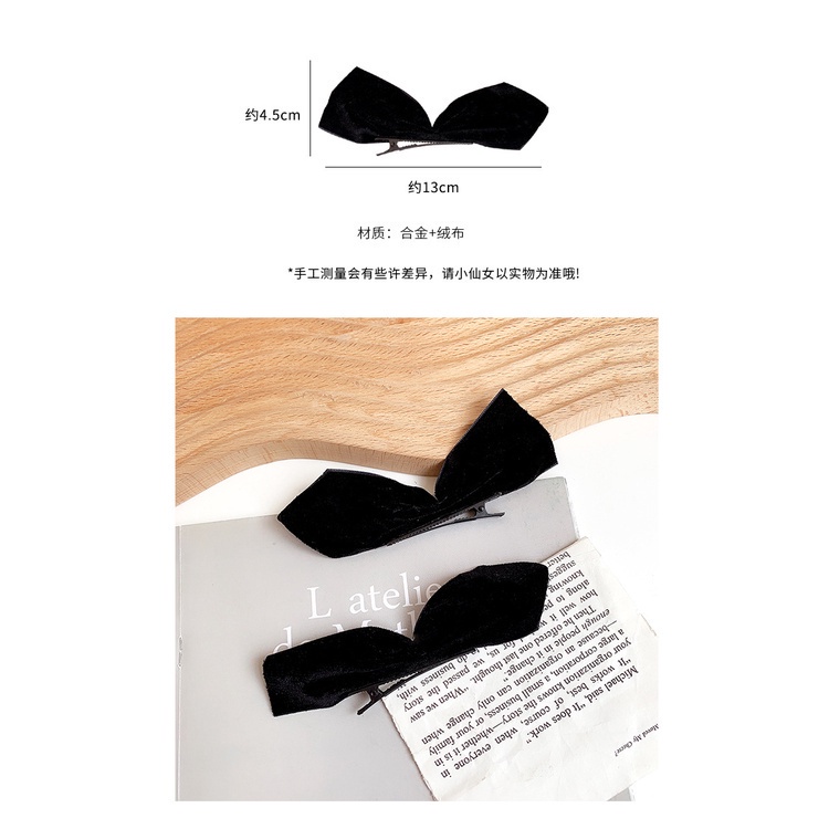 Cod กิ๊บติดผม ประดับโบว์ สไตล์เกาหลี สวยงาม สําหรับผู้หญิง 1 คู่ - รูปที่ 5