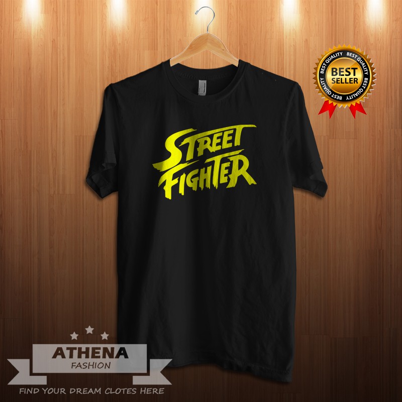 เสื้อยืด SHORT SLEEVE GAME STREET FIGHTER LOGO QUALITY DISTRO