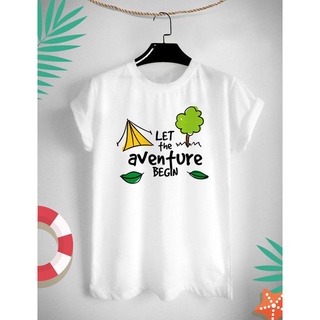 เสื้อยืดสกรีนลายท่องเที่ยว Let Adventure Begin