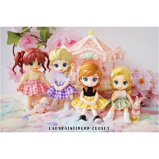 กระโปรงลายสก็อต | 10 สี | ชุดสเกล 1:12 | Nendoroid Doll ,Obitsu 11 , TozDoll , YMY , PICCODO , DDF